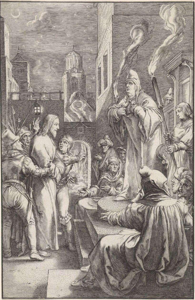 Kristus před Kaifášem The Passion (název série) od Ludovicus Siceram
