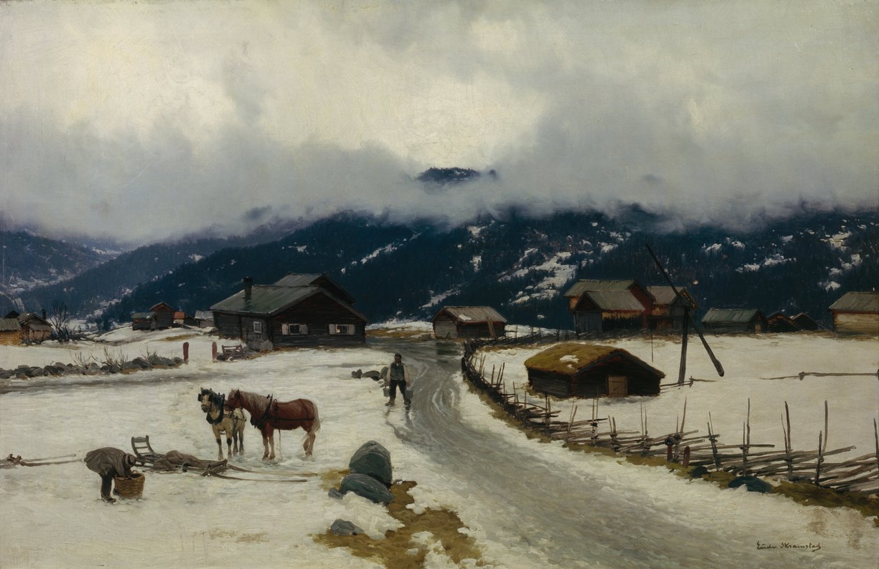 Zima od Ludvig Skramstad