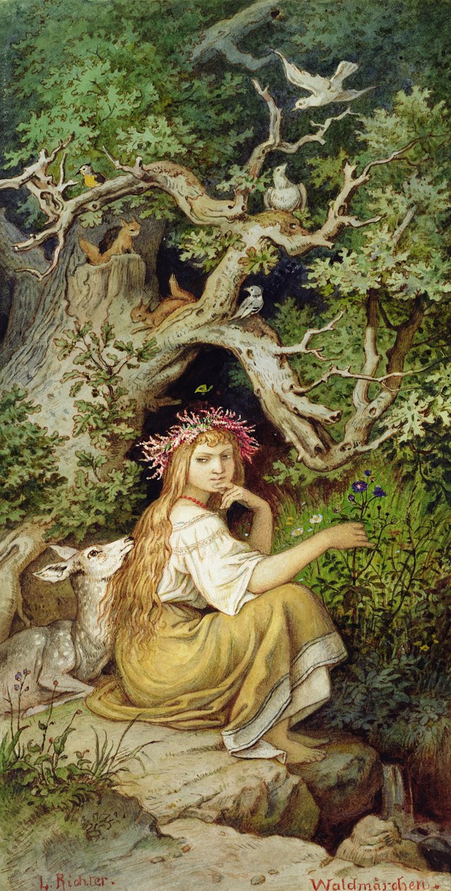 Lesní nymfa 88: Waldmaerchen od Ludwig Adrian Richter