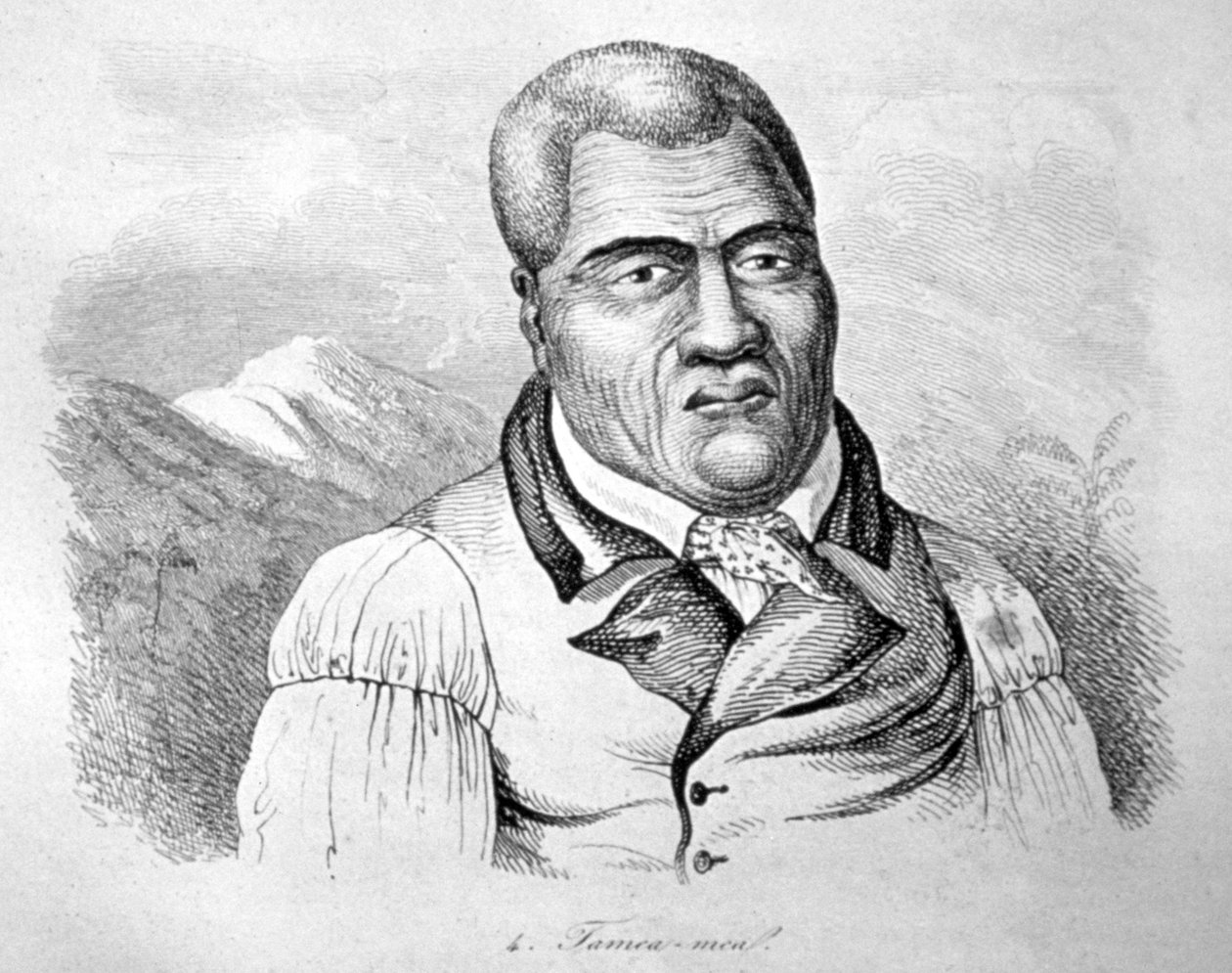 Kamehameha I, c1770-1819 od Ludwig Choris