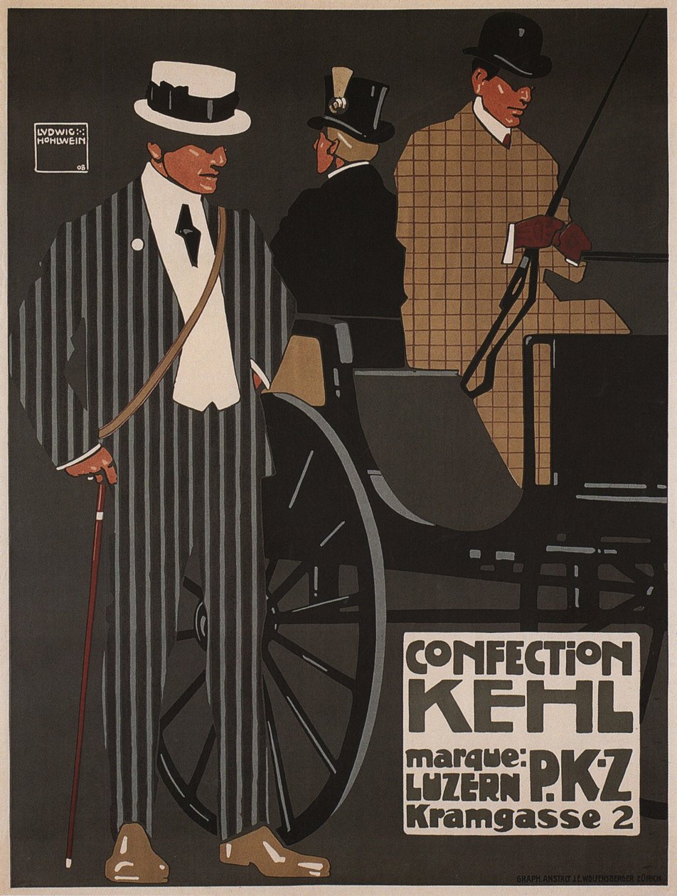 Oděv Kehl, 1908 od Ludwig Hohlwein