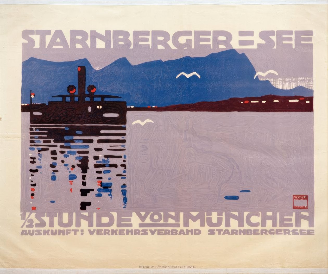 Starnberger See (Oberbayern). od Ludwig Hohlwein