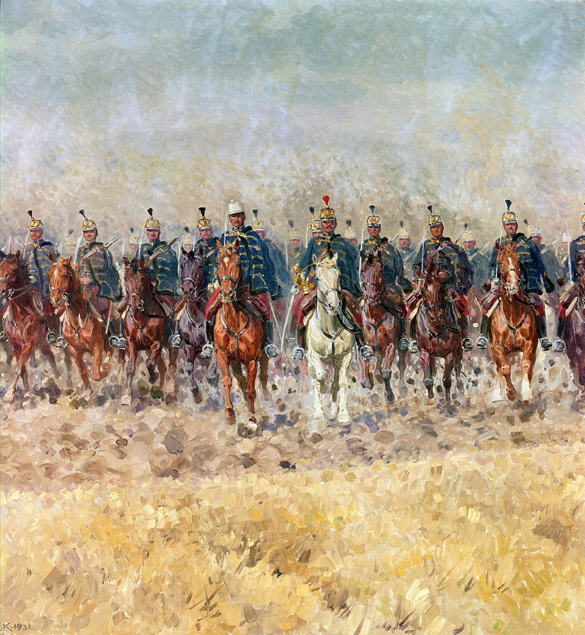 Labutí píseň husarů, 1931 (Schwanengesang) od Ludwig Koch
