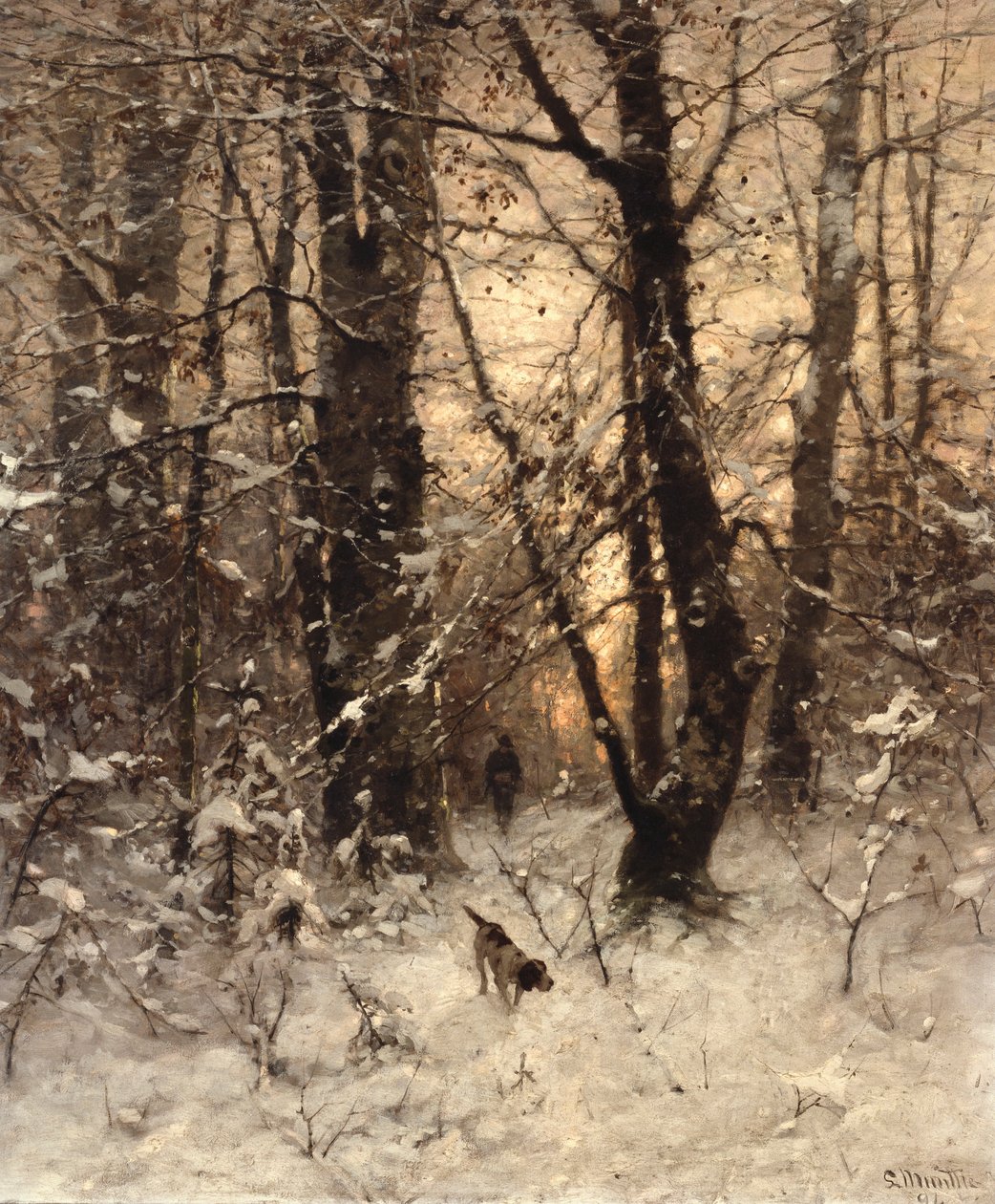 Zimní soumrak, 1891 od Ludwig Munthe