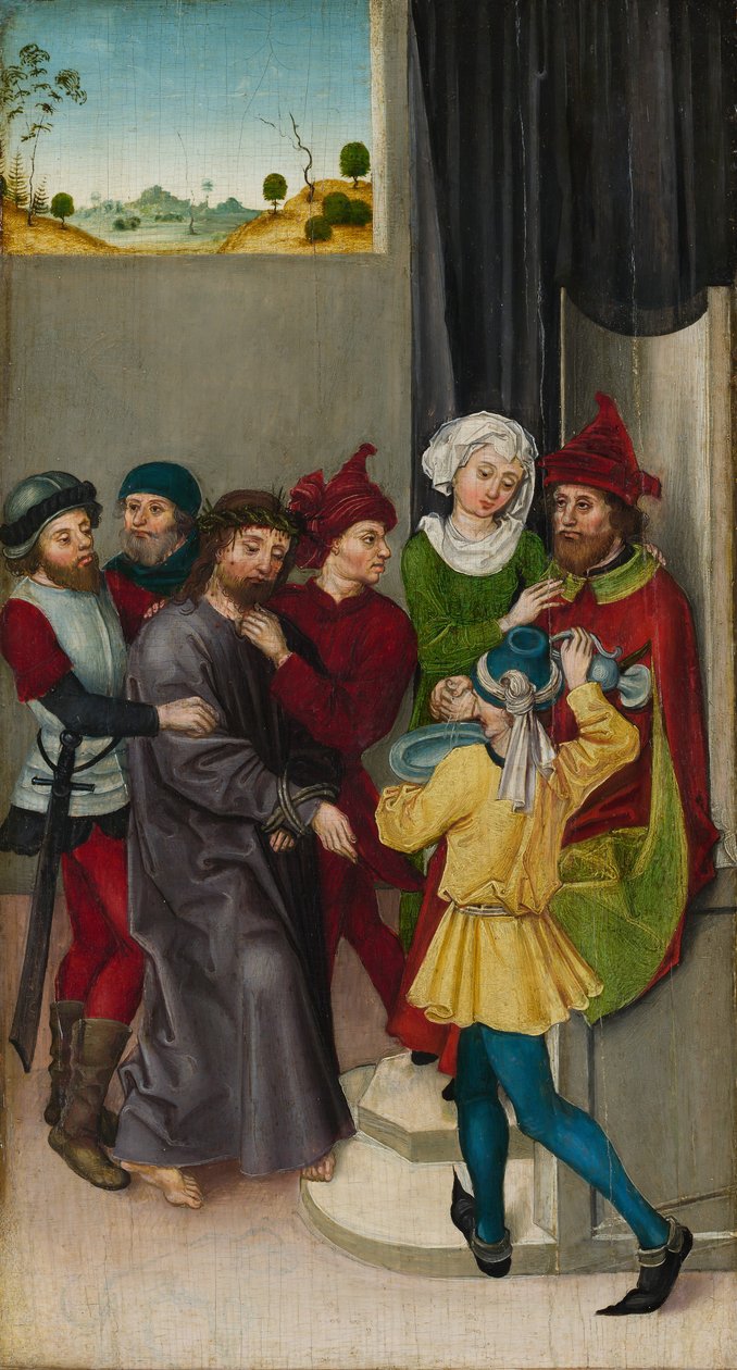 Kristus před Pilátem, Vzkříšení. od Ludwig Schongauer