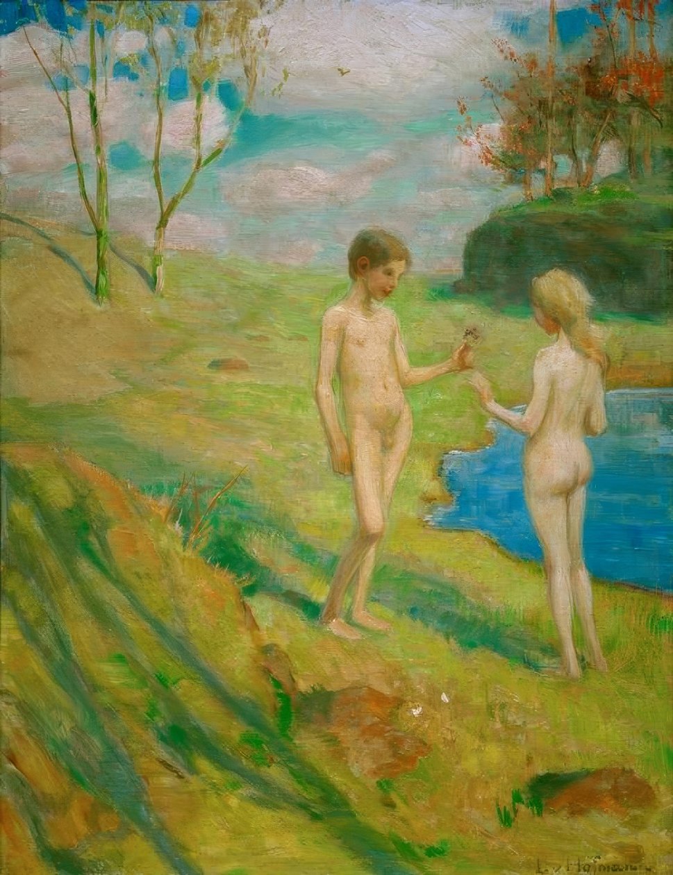 Jarní probuzení od Ludwig von Hofmann