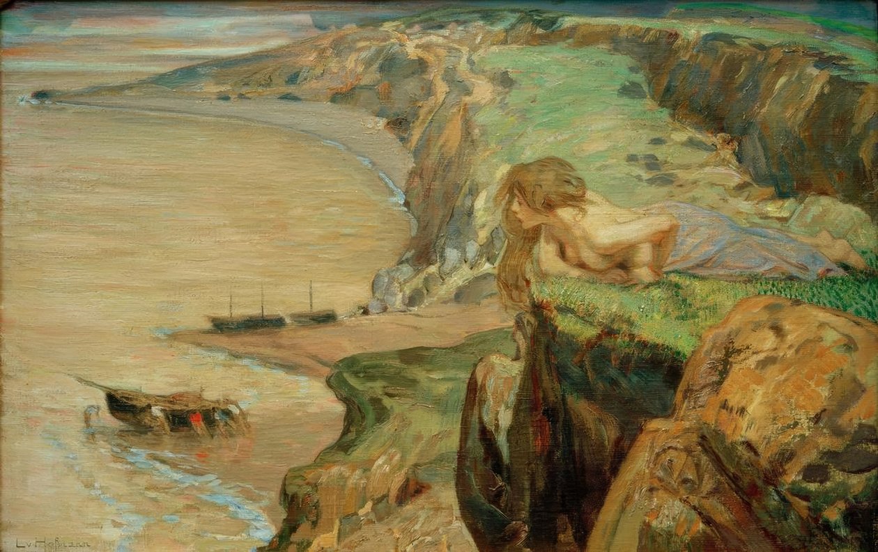 Jižní skalnaté pobřeží od Ludwig von Hofmann