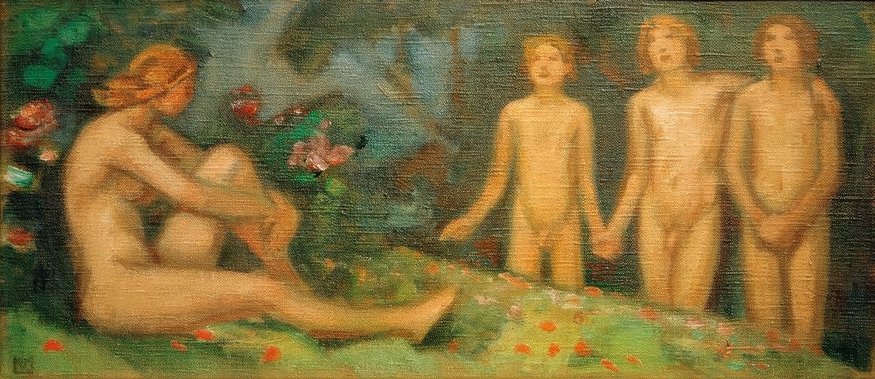 Supraporte – Studie od Ludwig von Hofmann