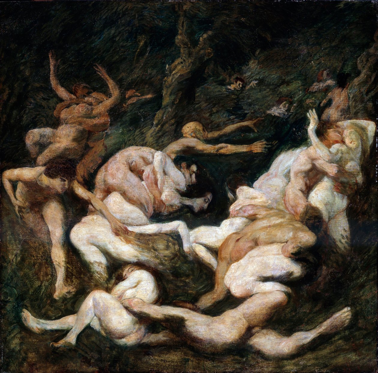 Únos žen, 20. století. od Ludwig von Hofmann