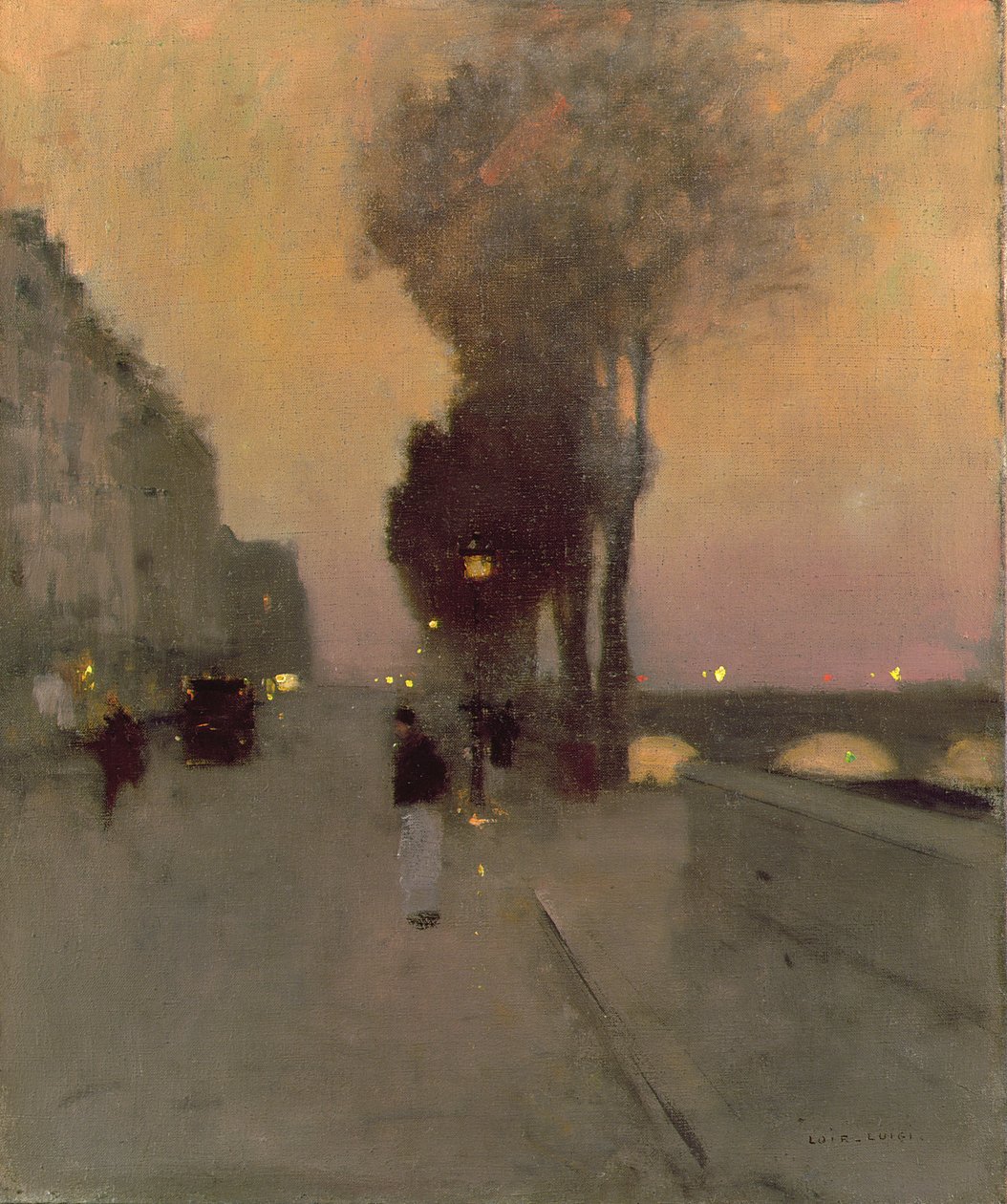 Quai Bourbon, Paříž od Luigi Loir