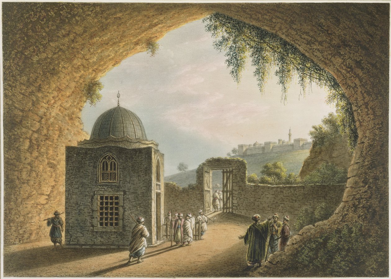 Jeremiášova hrobka, hospoda. William Watts, 1801 od Luigi Mayer
