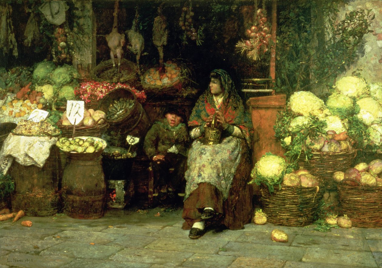 Prodejce zeleniny, 1890 od Luigi Nono