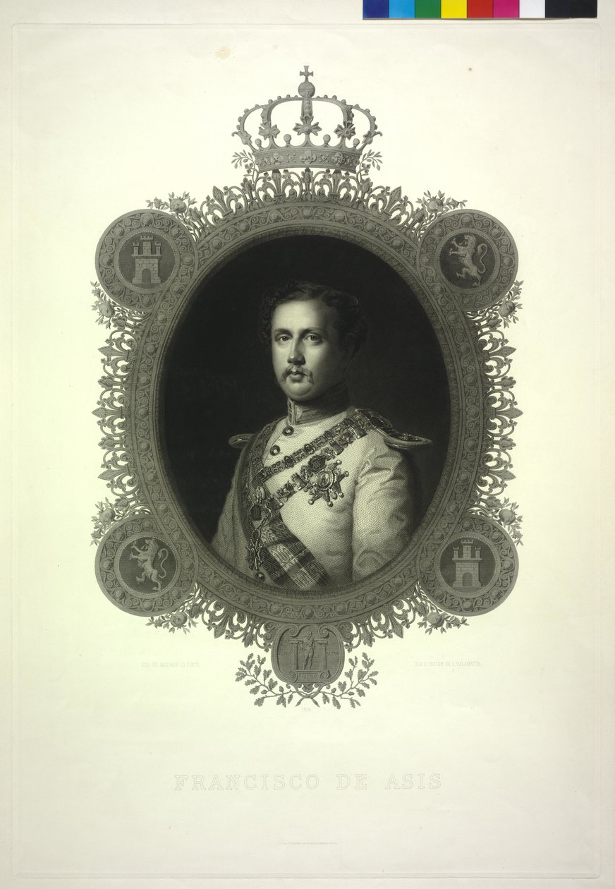 Španělský král František od Luigi Calamatta