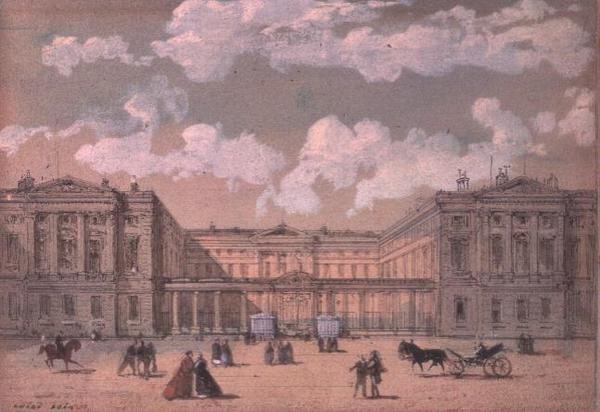 Pohled na Versailles od Luigi Loir