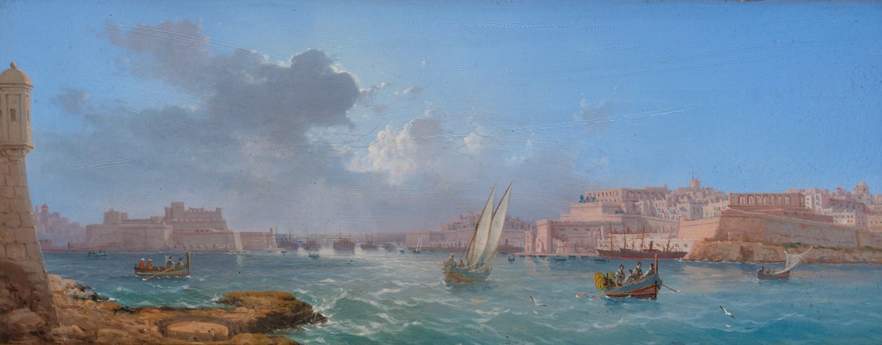 Grand Harbour, Valletta od Luigi Maria Galea