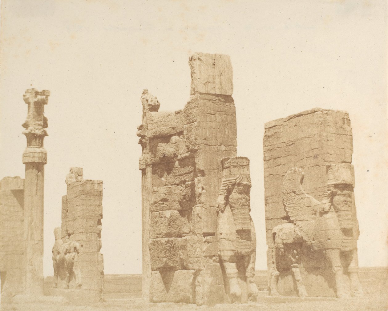 Starobylá brána do Persepolis], 1858. od Luigi Pesce