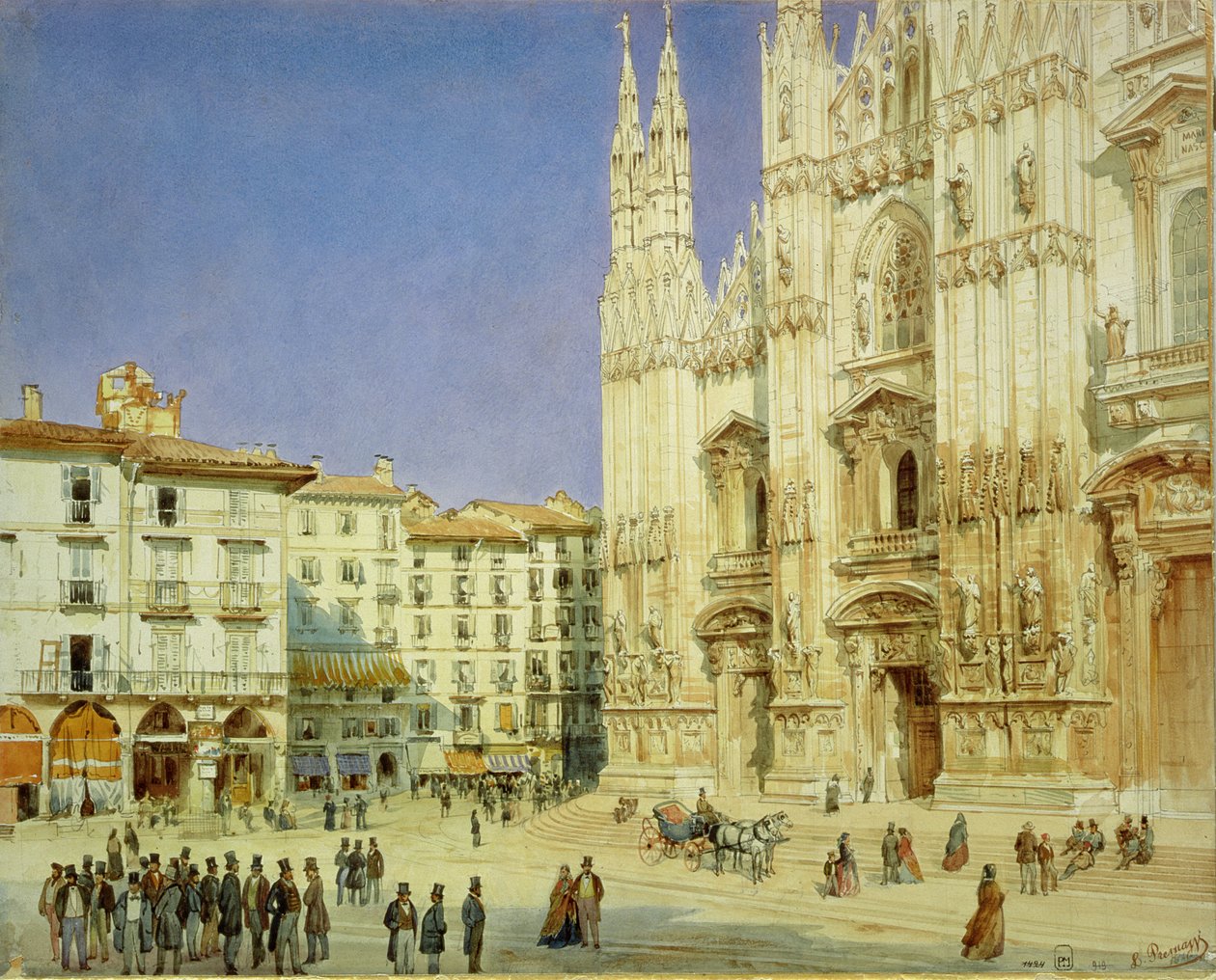 Milánská katedrála, 1846 od Luigi Premazzi