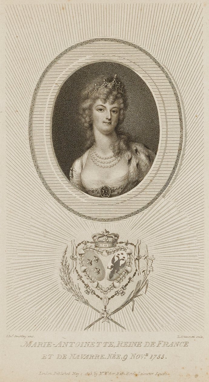 Marie Antoinetta, francouzská královna od Luigi Schiavonetti
