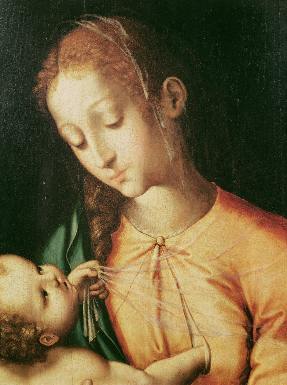 Panna a dítě od Luis de Morales