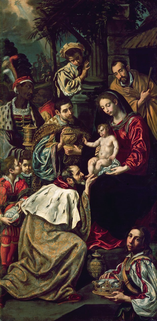 Klanění tří králů, 1620 od Luis Tristan de Escamilla