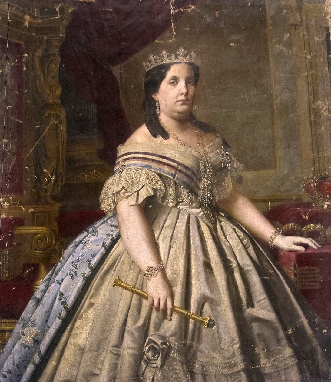 Isabela II. španělská od Luis de Madrazo