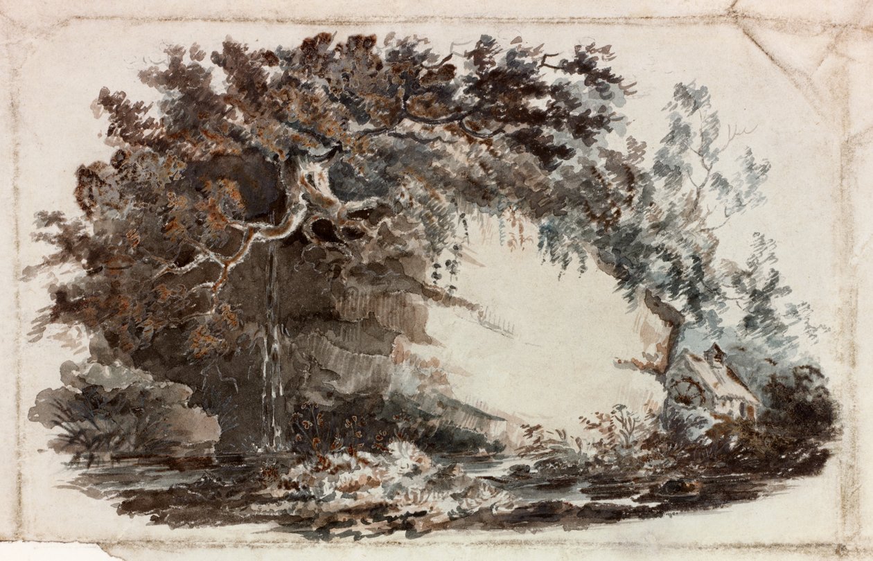 Studie k obchodní kartě A. Cunninghama (tělová barva) od Luke Clennell