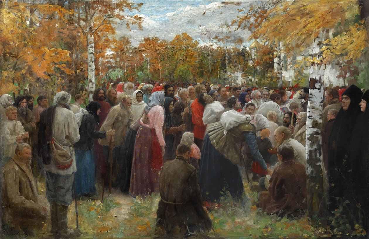 Na svatá místa, 1911. od Lukian Vasilyevich Popov