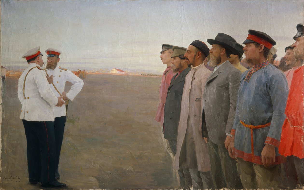 Nábor, 1904 od Lukjan Vasilievich Popov