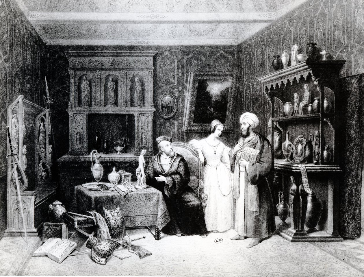 The Antiquary, cca 1830 od M. Renoux