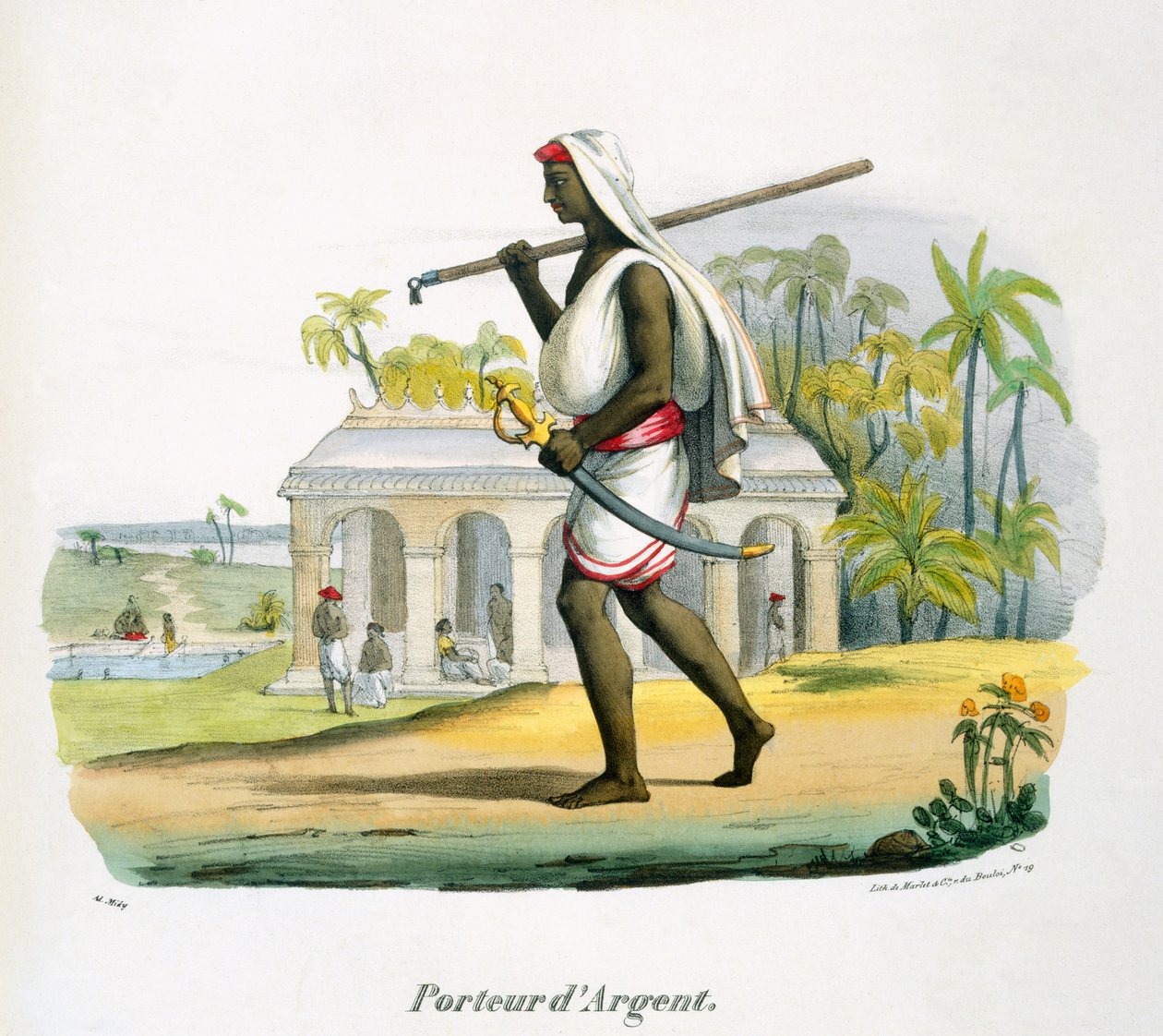 Nosič stříbra, 1827-35 od M.E. Burnouf