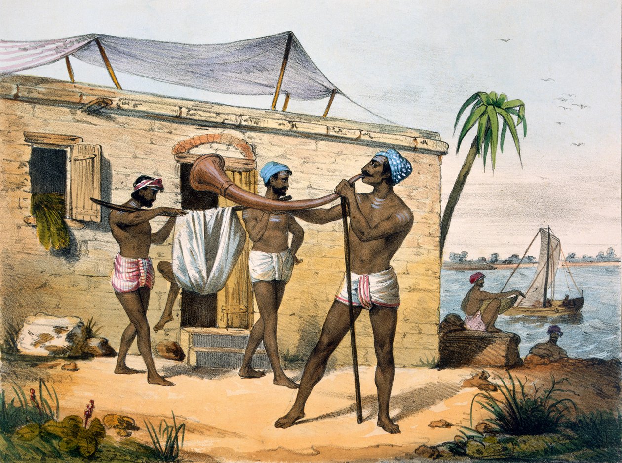 Paraiyar a trubka, 1827-35 od M.E. Burnouf