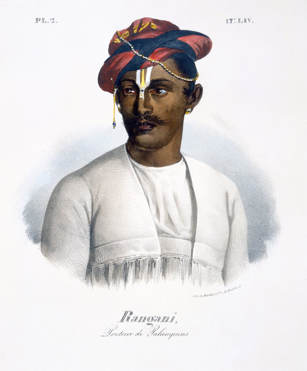 Rangani, nosič mláďat, 1827-35 od M.E. Burnouf