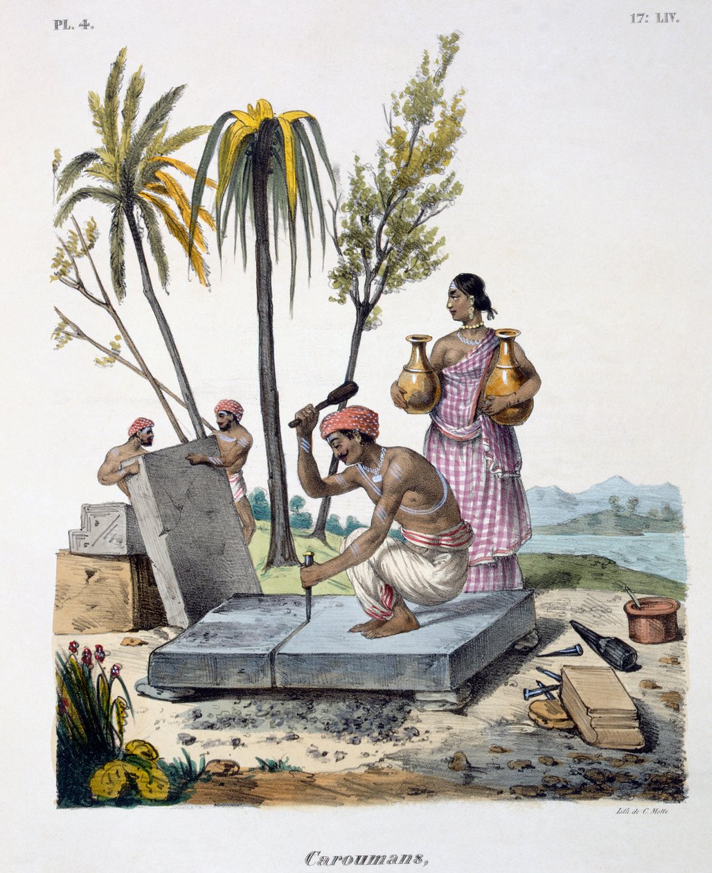 Kameníci, 1827-35 od M.E. Burnouf
