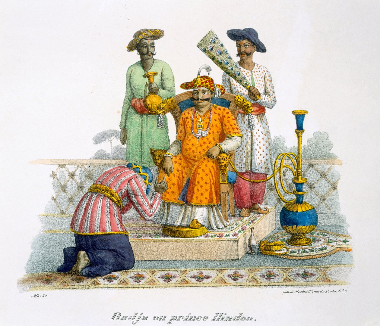 Raja, neboli hinduistický princ, 1827-35 od M.E. Burnouf