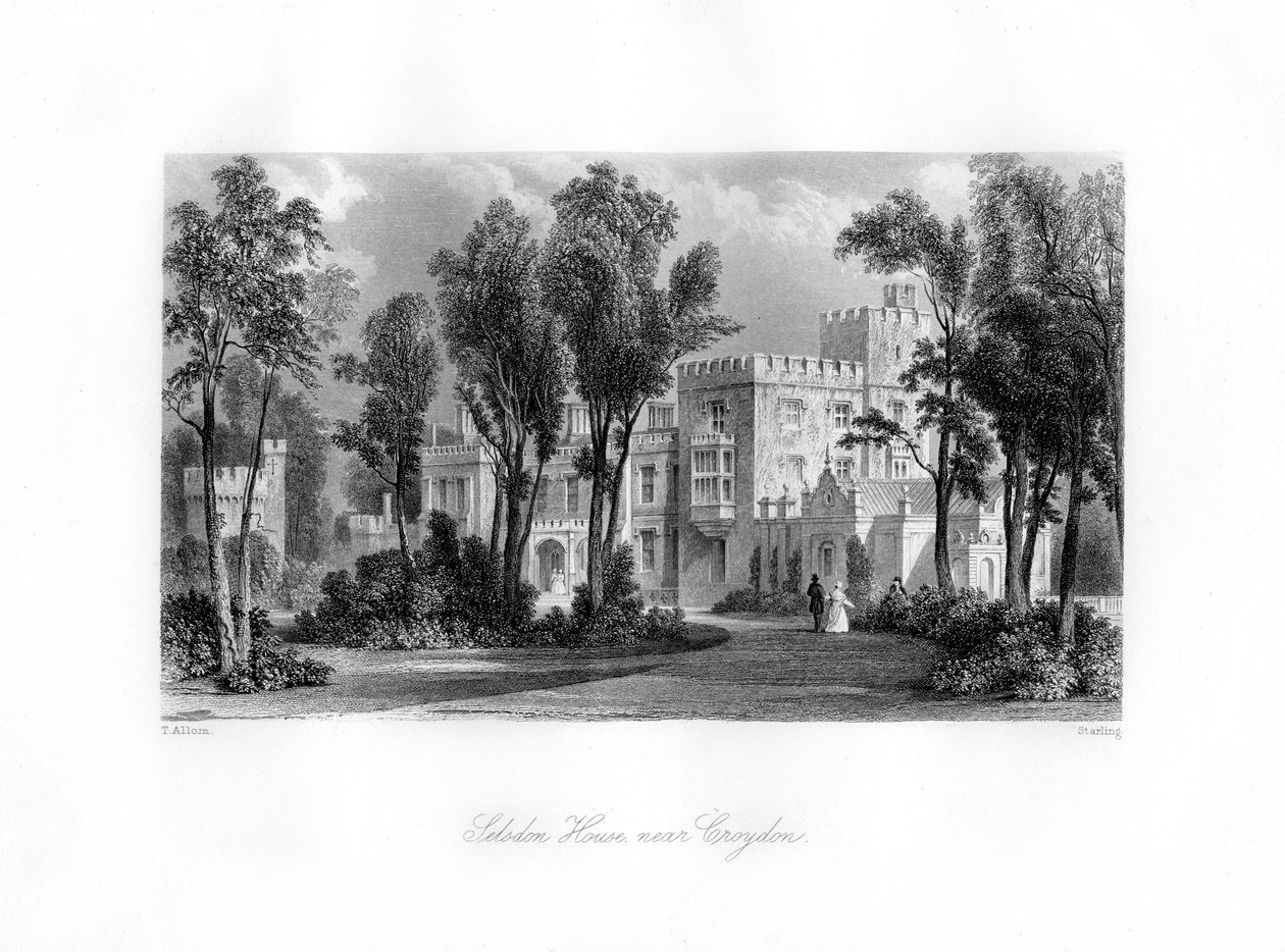 Selsdon House poblíž Croydonu, 19. století. od M. J. Starling