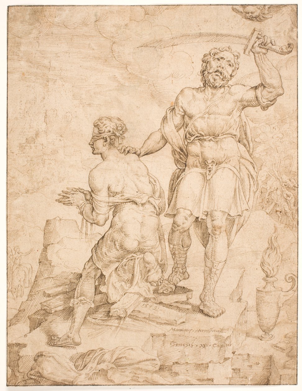 Abrahamova oběť od Maarten van Heemskerck