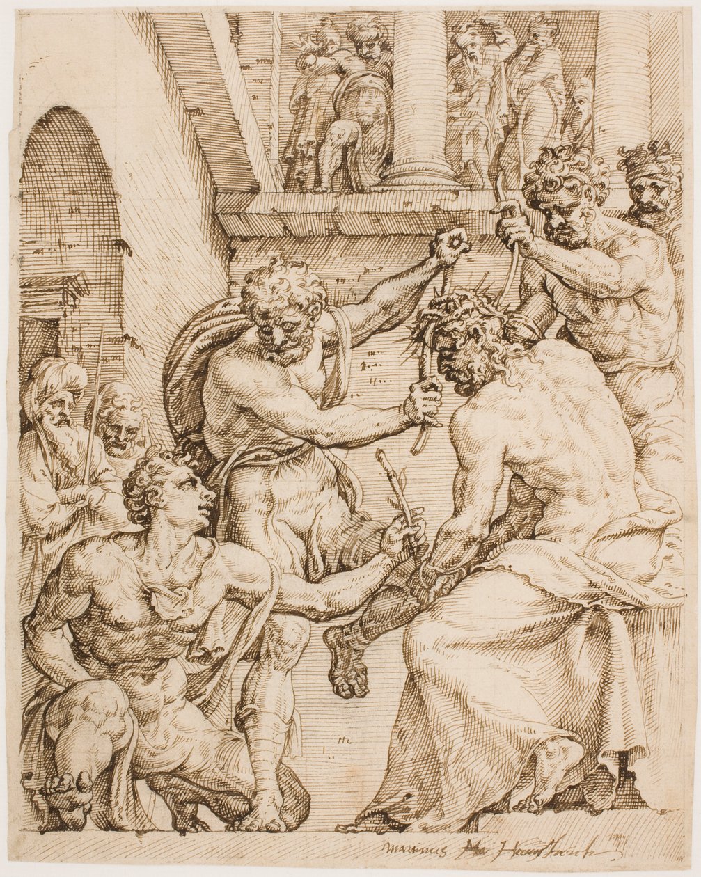 Kristus korunovaný trním od Maarten van Heemskerck