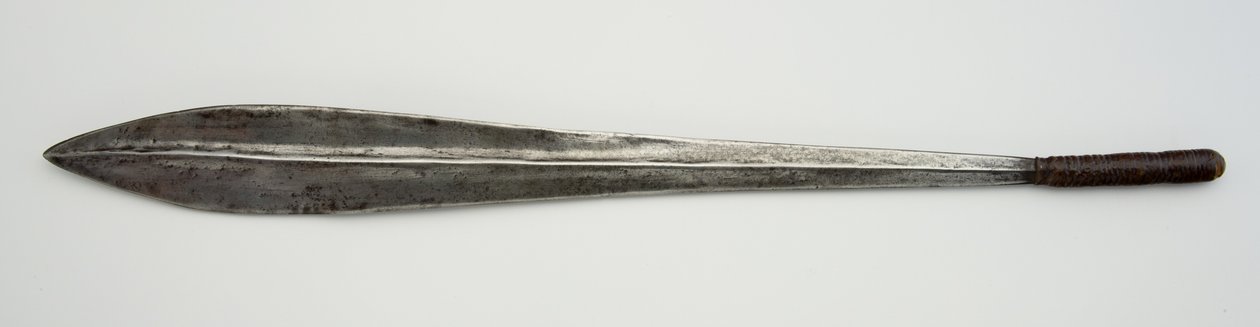 Ol alem, meč (železo, dřevo a kůže) od Maasai People