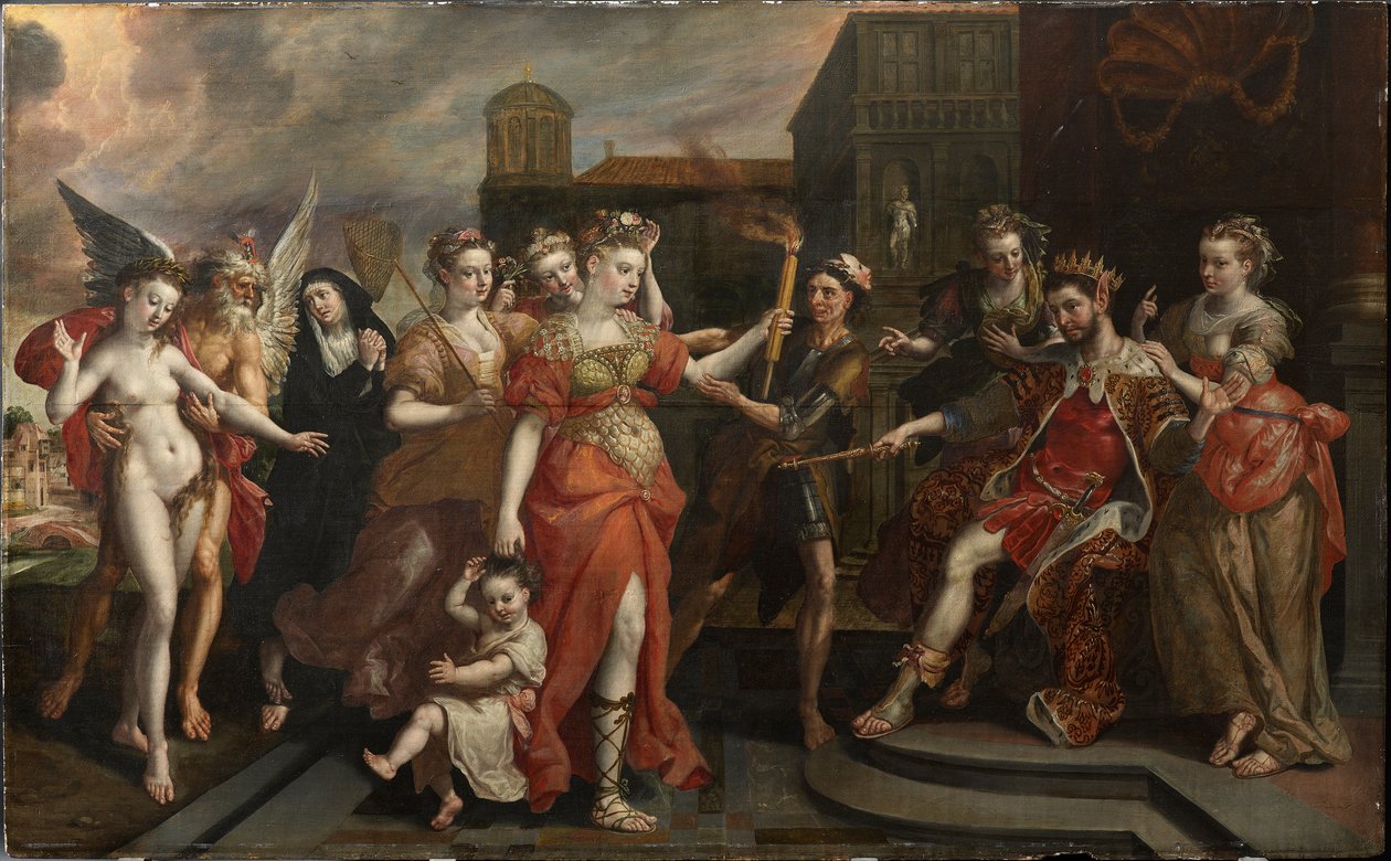 Pomluva z Apelles, konec 90. let 16. století. od Maerten Vos de