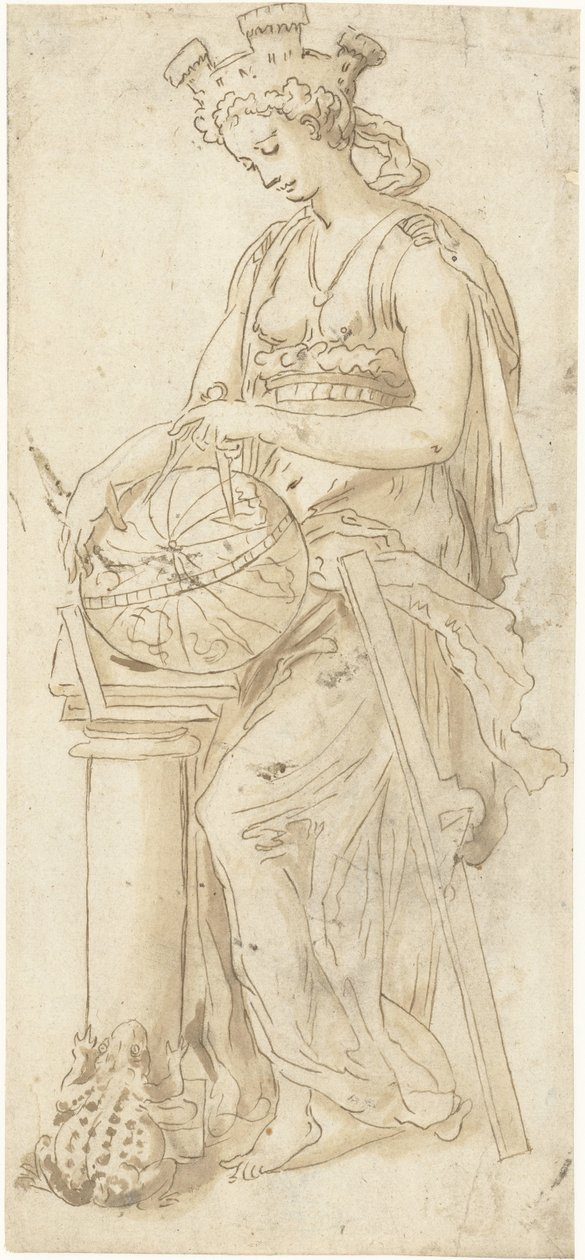 Geometrie Vstup návrhu do Antverp 1594 (název série) od Maerten de Vos