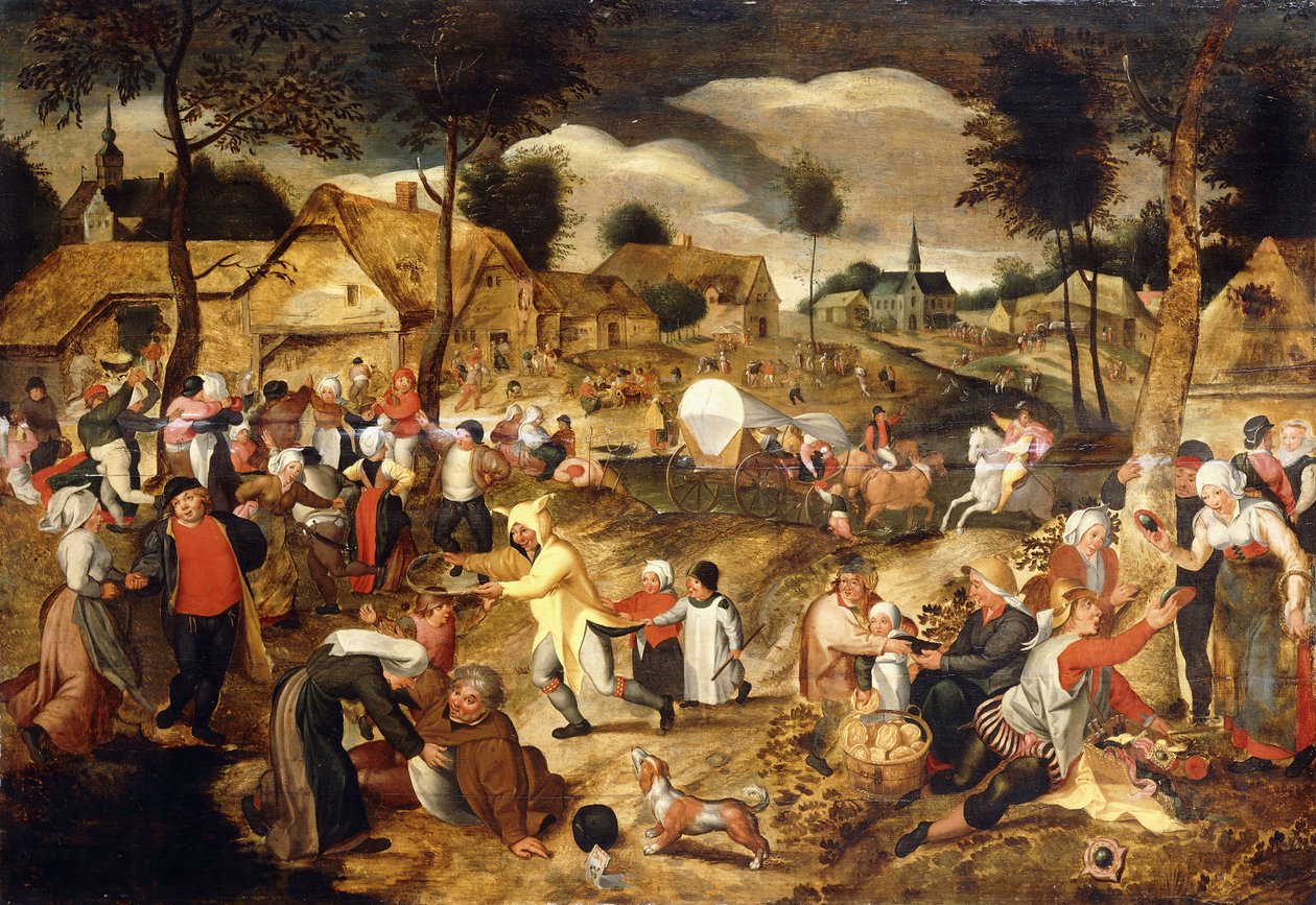 vesnice Kermesse, od Maerten van Cleve