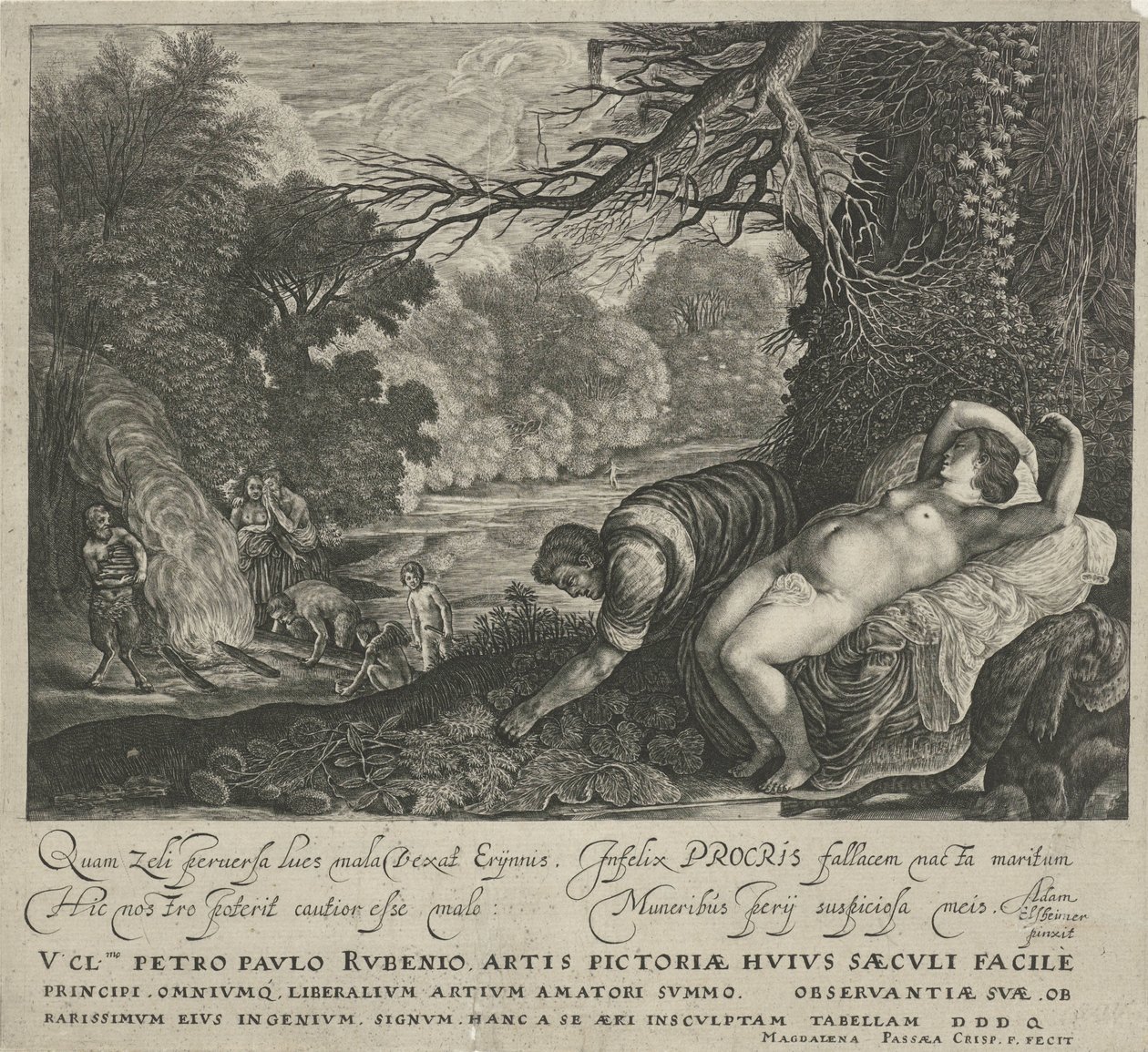Cephalus en Procris od Magdalena van de Passe