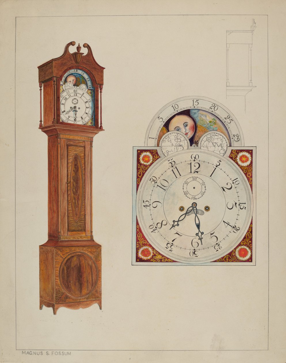Dědeček Clock, c. 1937. od Magnus S. Fossum