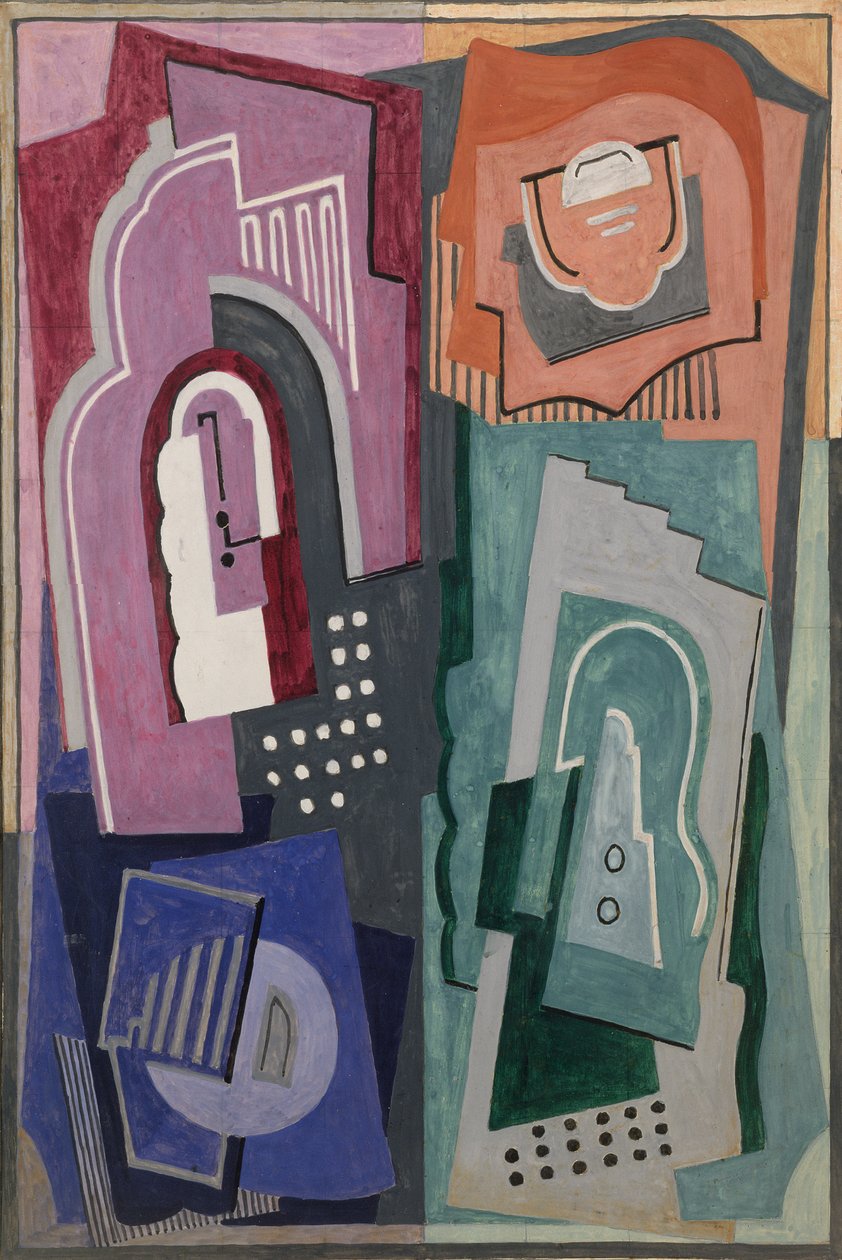 Five Element Composition, cca 1929 (kvaš) od Mainie Jellett