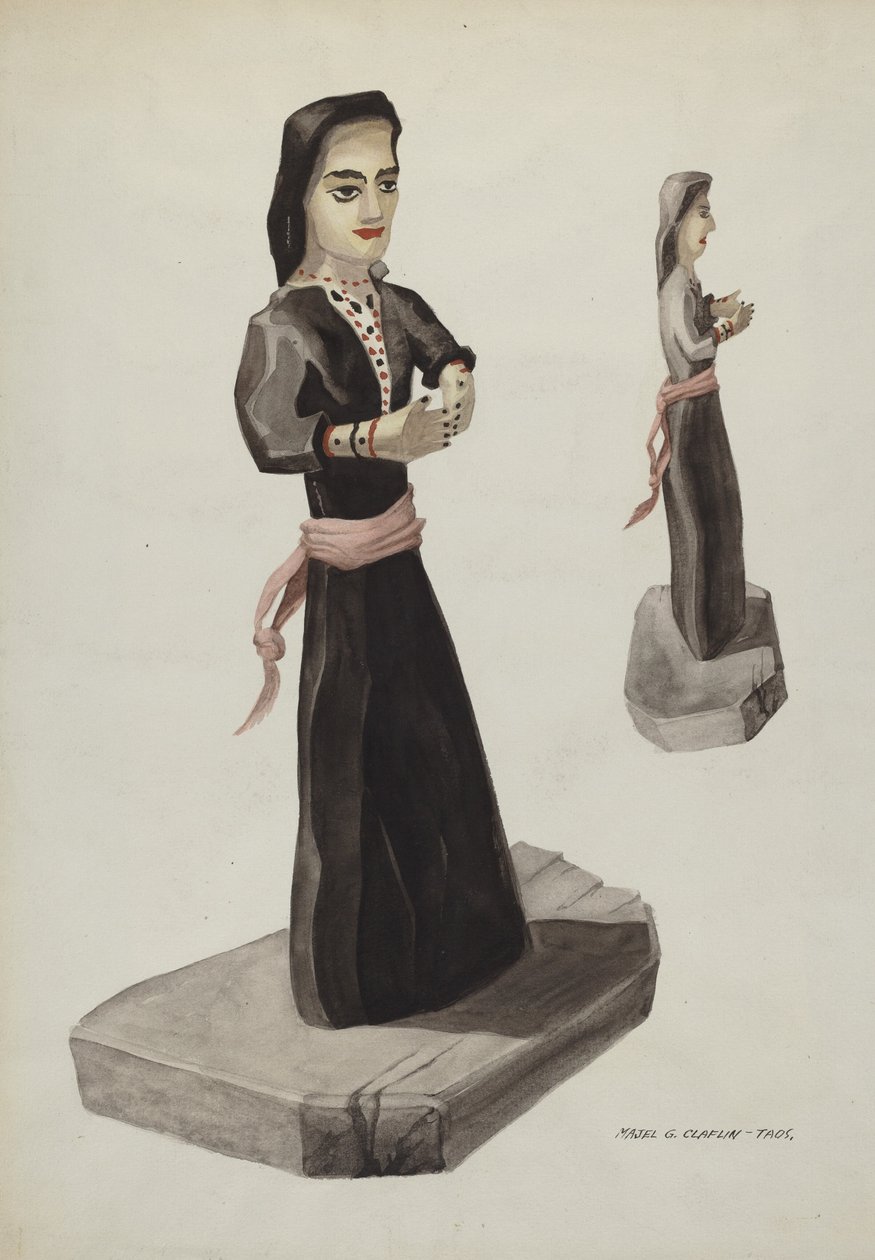 Bulto, Santa Rita, c. 1937. od Majel G. Claflin
