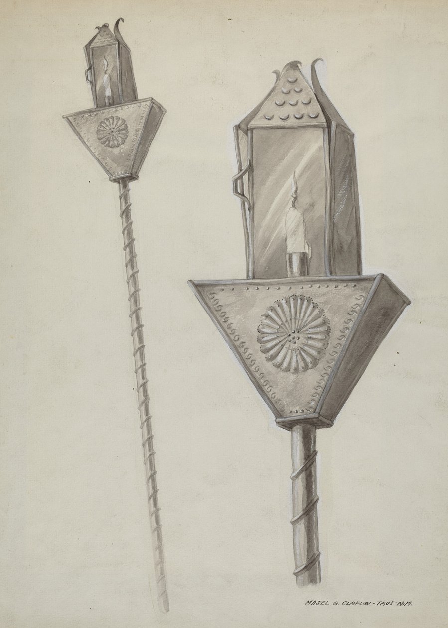 Penitente Processional Lucerna, c. 1937. od Majel G. Claflin
