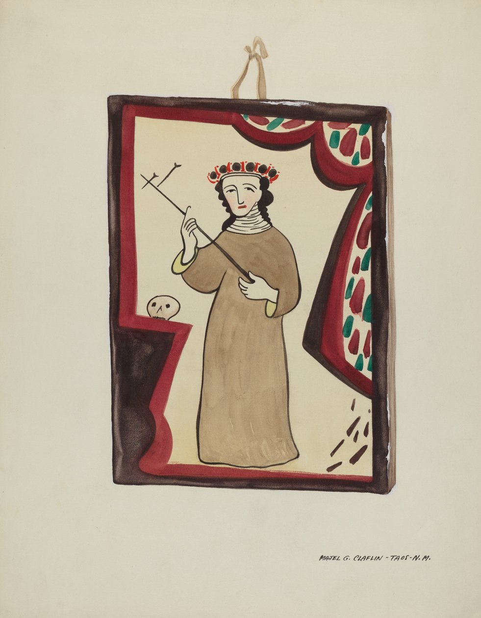 Oltářní obraz-Santa Rita, c. 1937. od Majel G. Claflin