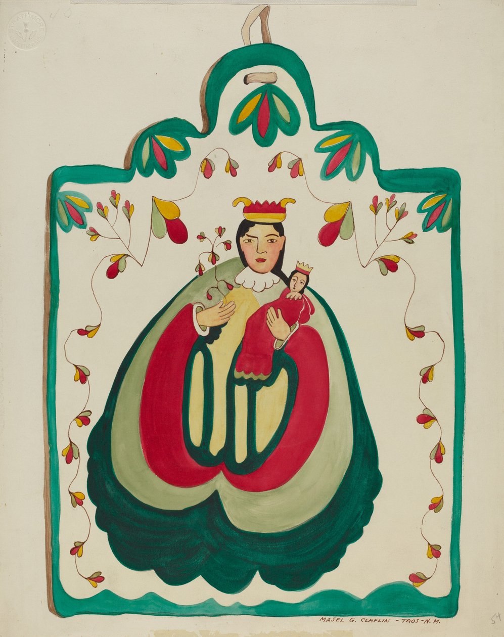 Dřevěný oltář, sv. 1937. od Majel G. Claflin