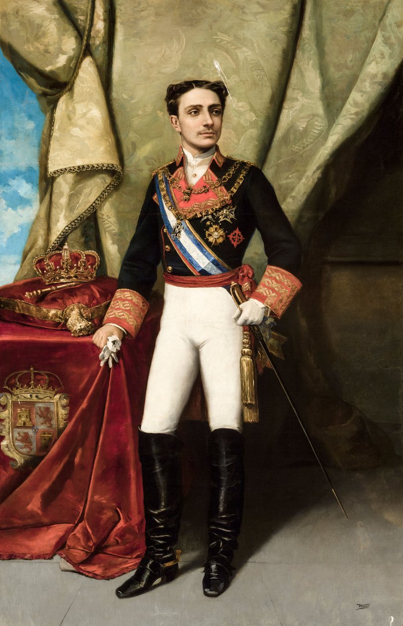 Alfonso XII. Španělska od Manuel Ussel de Guimbarda  