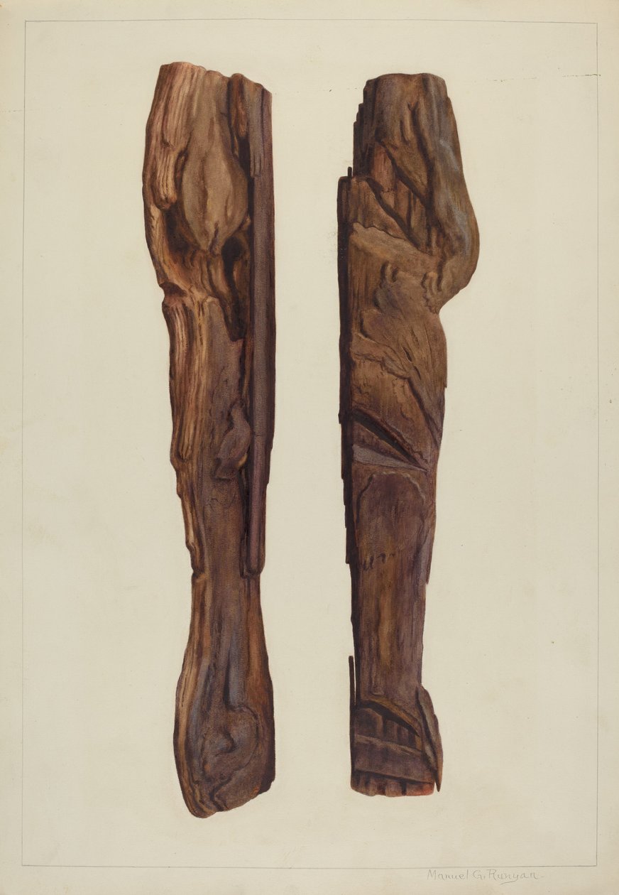 Značka průzkumu tří vrubů, c. 1938. od Manuel G. Runyan